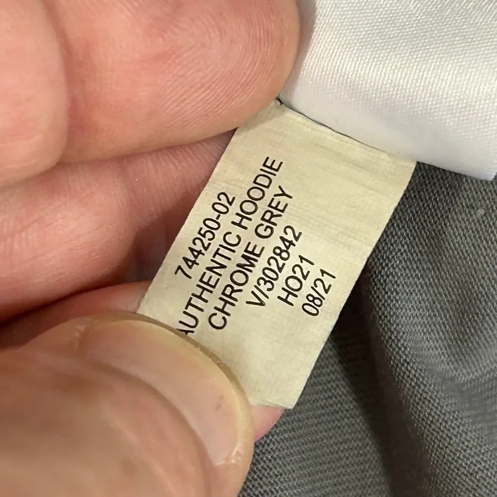 Banana Republic XL Ultimate Tee Hoodie Jersey Chrome Gray 100% Supima Cotton